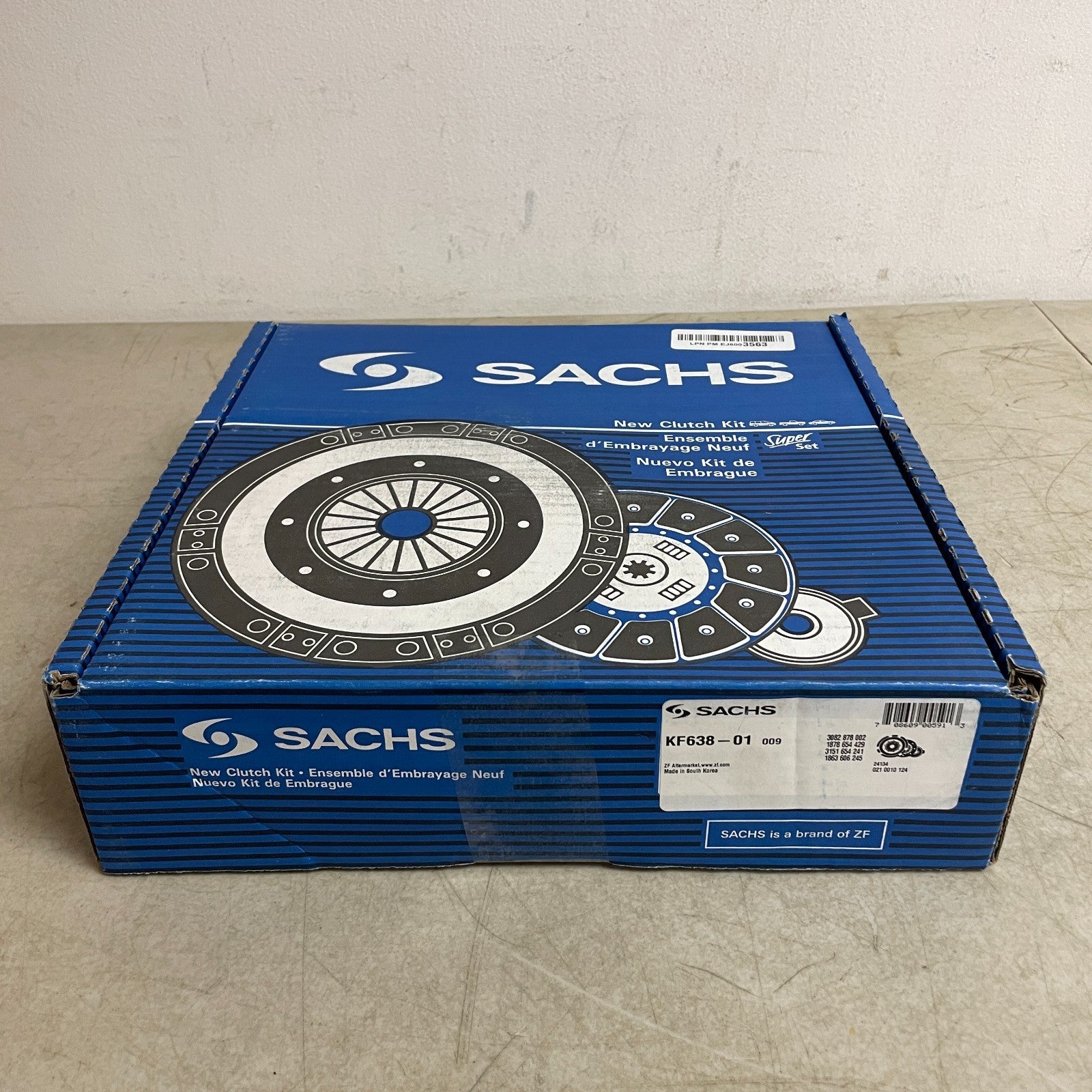 SACHS Xtend Clutch Kit KF638-01 for Mazda Protege 1990-1991 OE Replacement
