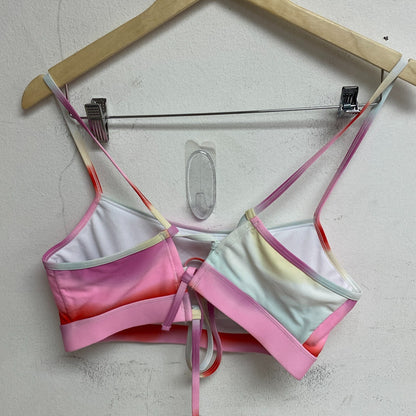 DSG Women's Swim Cute Strappy Back Bikini Top New Wave Multicolor DSW2784 New!