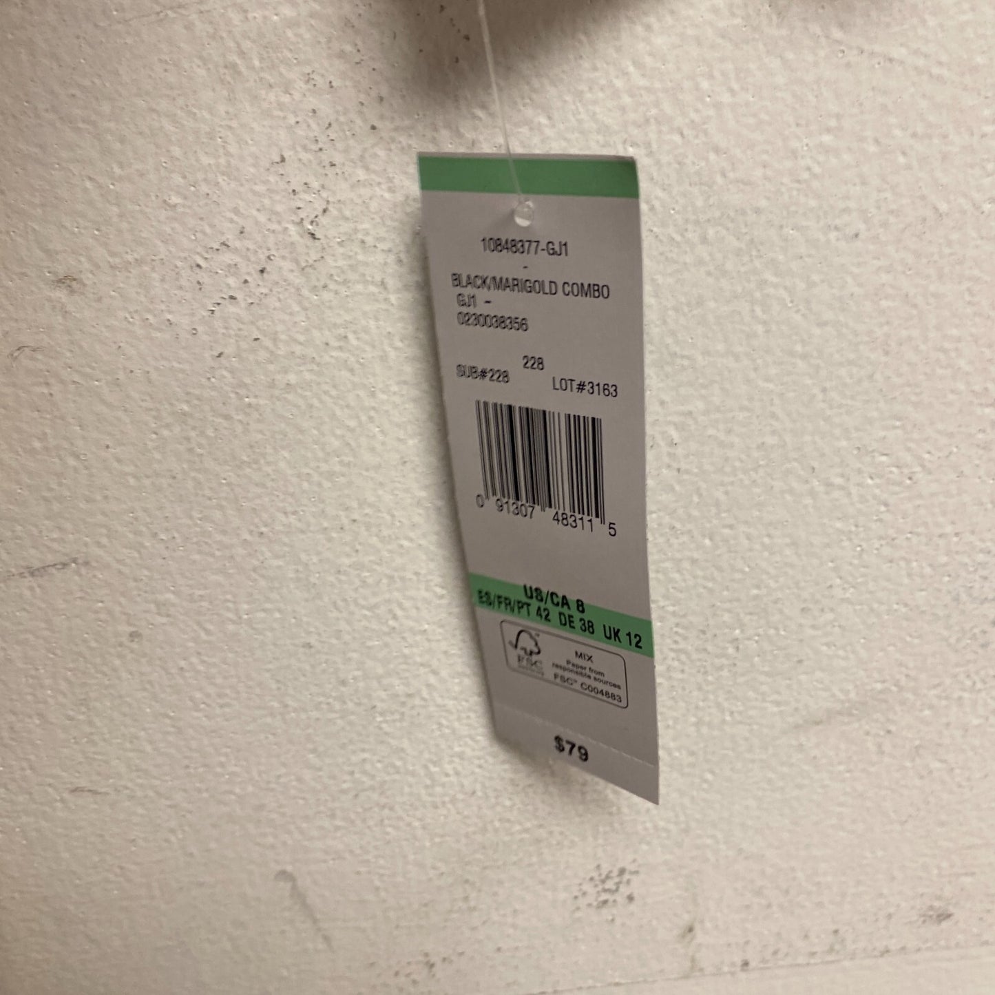 Black Label Women's 3/4 Sleeve Floral Midi Fit+Flare Dress Sz 8 Color Black Gold