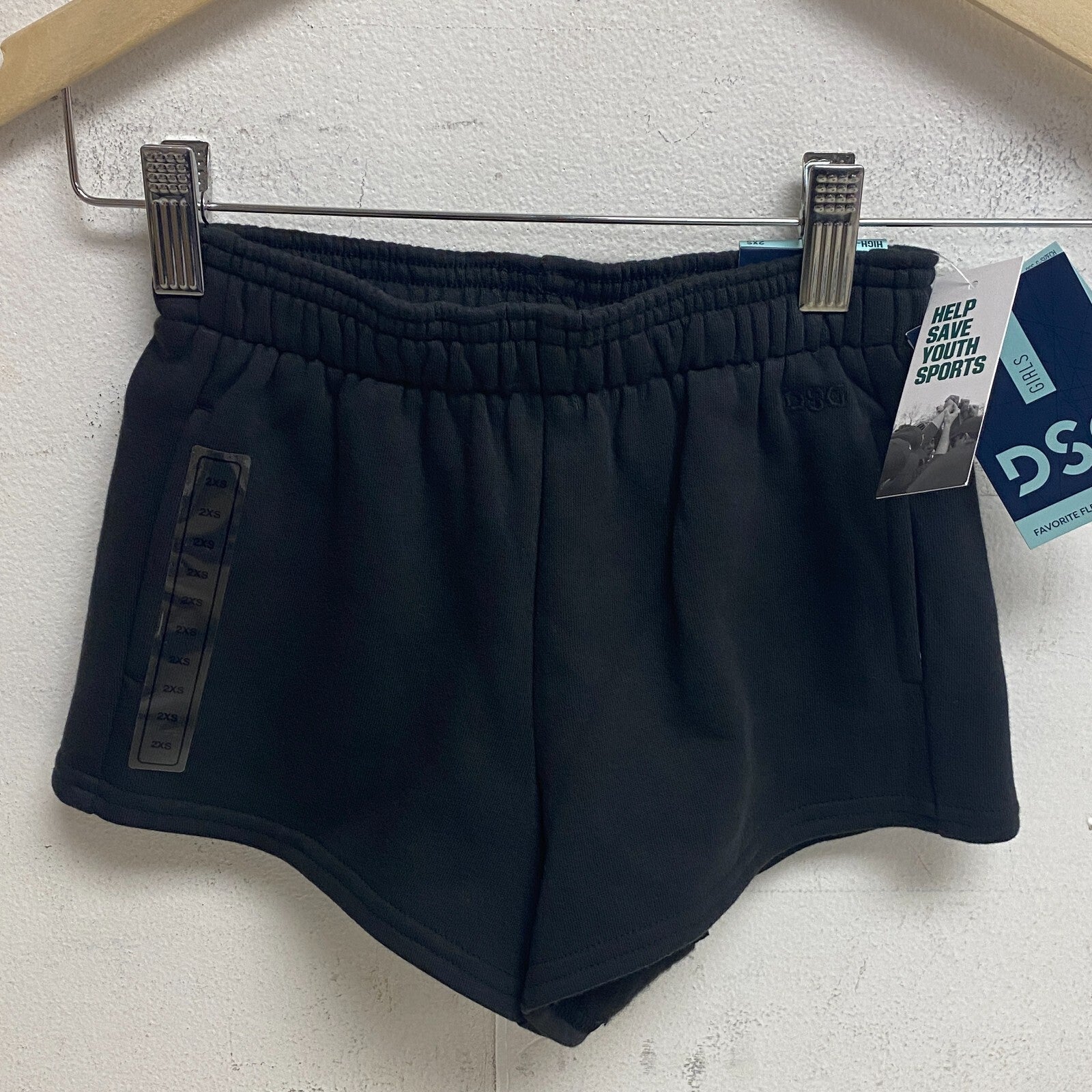 DSG Youth Boyfriend Fleece Shorts Pure Black DAG13431 BRAND NEW