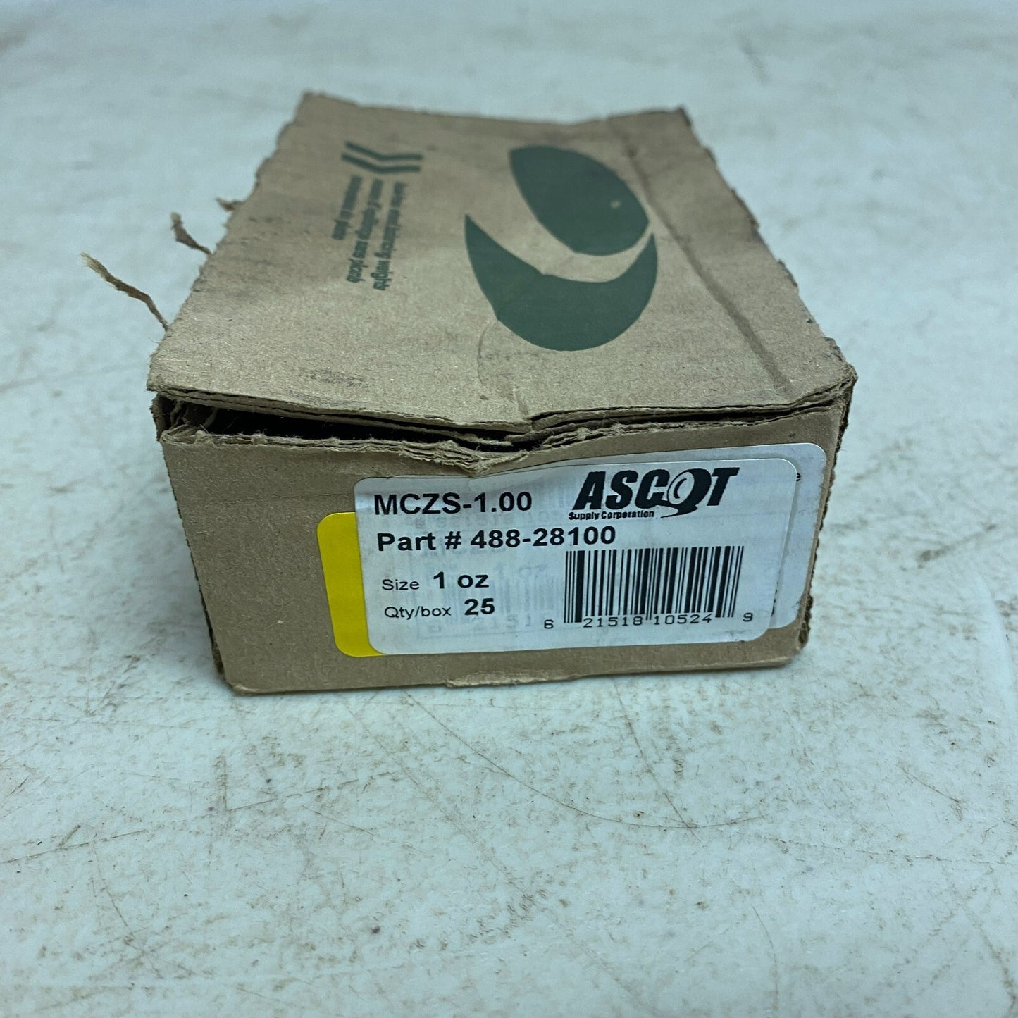 Ascot MC-Series 1.00 Oz. Zinc Wheel Weight (25/Box) 488-28100