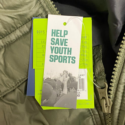 DSG Boys Insulated Jacket Dark Green Solid DOB23500A Warm Winter Weather Soft