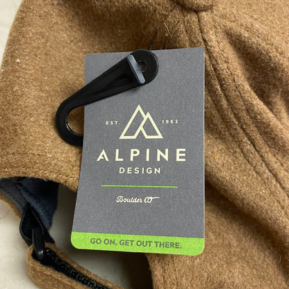 Alpine Design Men's Faux Melton Patch Cap, Olive