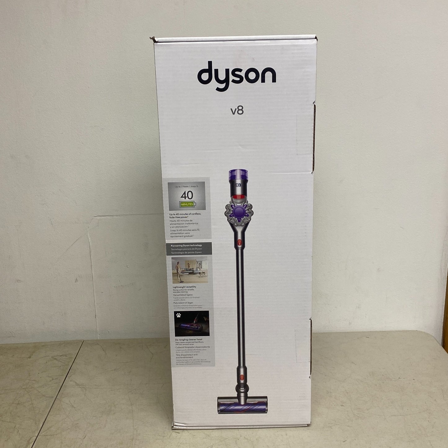 Dyson V8 Cordless Stick Vacuum Cleaner for Pet Hair Silver/Nickel 400473‑01 NEW
