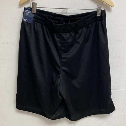 DSG Men's 1 in Pocketless Mesh Shorts Pure Black Athletic Fit Training DAM20112