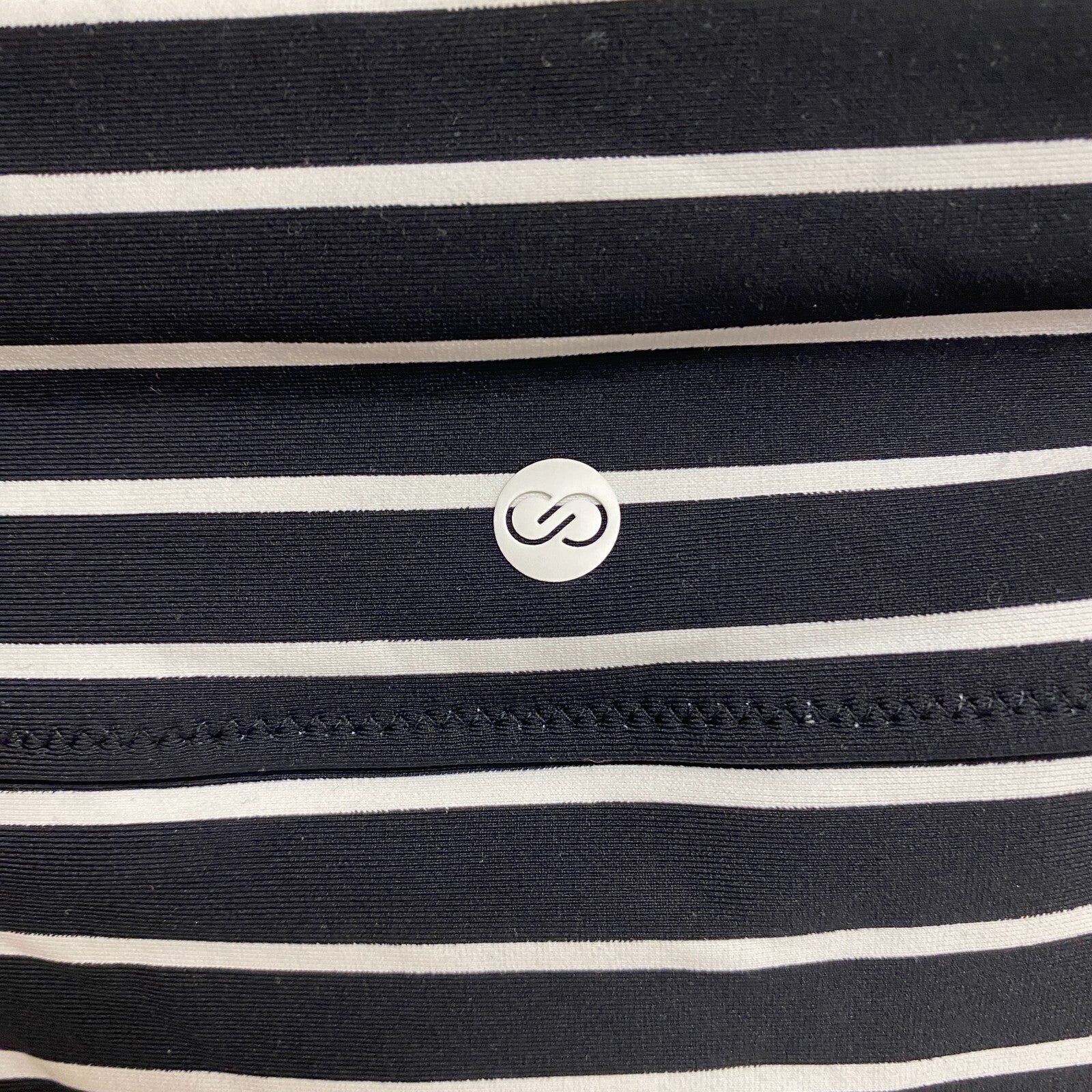 CALIA WOMENS SWIM Mid Rise BOY SHORT STRIPE BLACK WSA23500PRT Brand New!