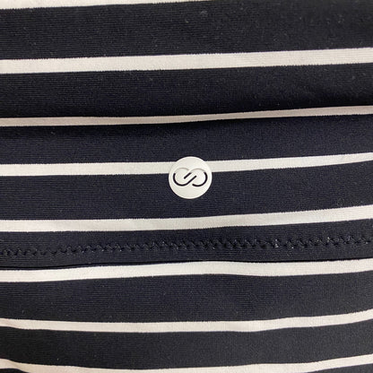 CALIA WOMENS SWIM Mid Rise BOY SHORT STRIPE BLACK WSA23500PRT Brand New!