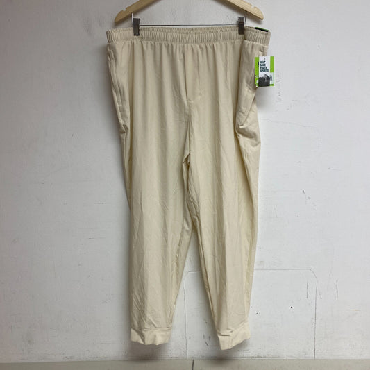 DSG Men's Training Agility Woven Jogger Athletic Fit Elastic Waist Light Sand