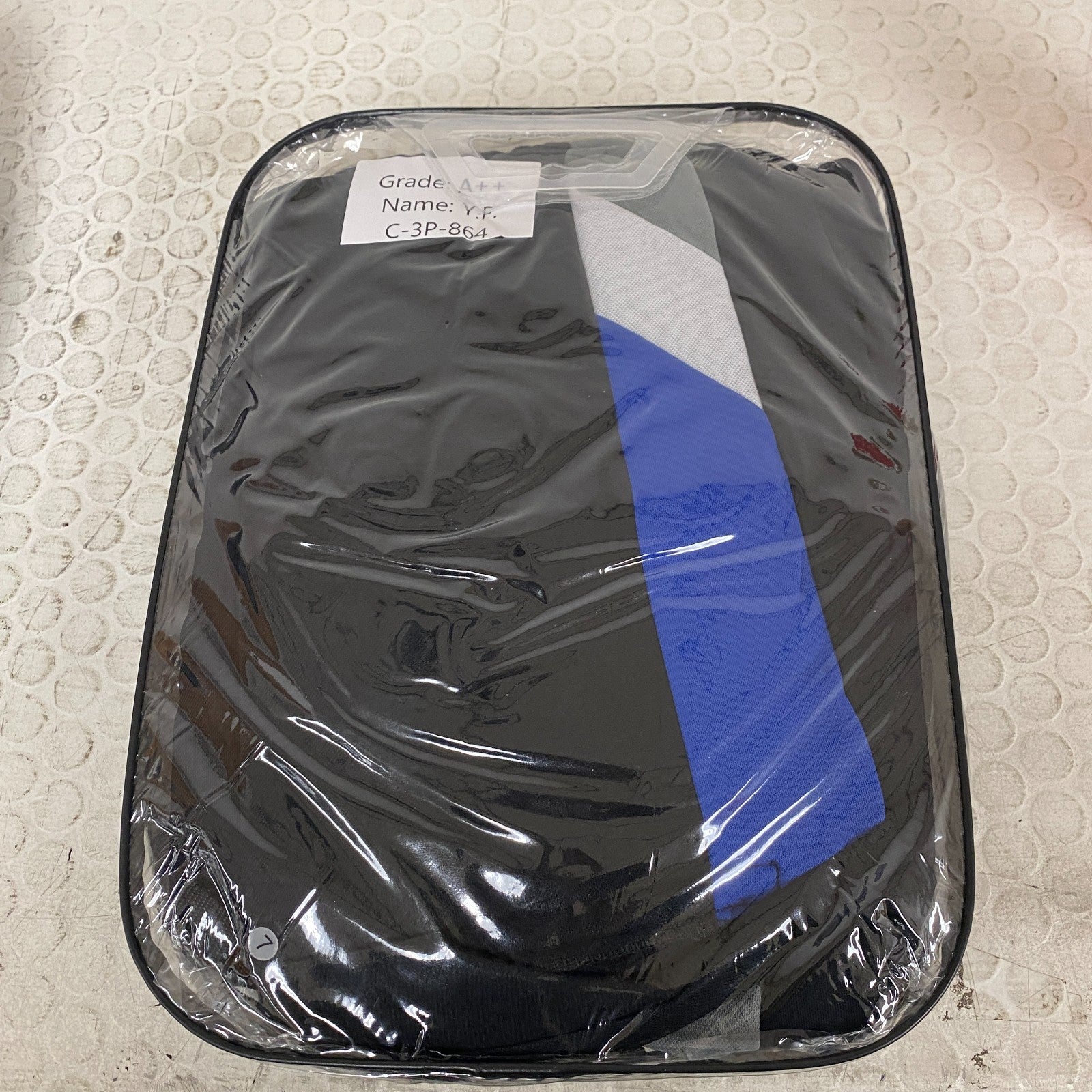 FH Group Flat Cloth Full Set Seat Covers Blue Universal Fit Washable Car Truck