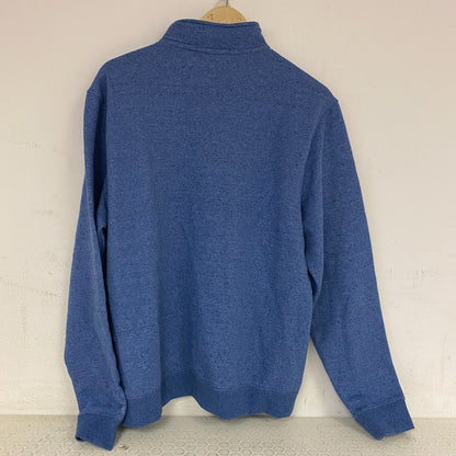 DSG Menâs Sport Fleece 1/4 Zip Pullover Empire Blue Heather DAM22402H Athletic