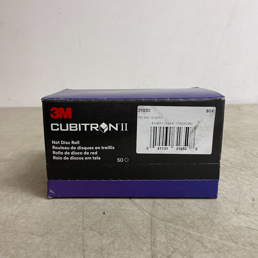 3M Cubitron II Net Disc Roll 31650 80+ Grit 6" (152mm) 50 Discs
