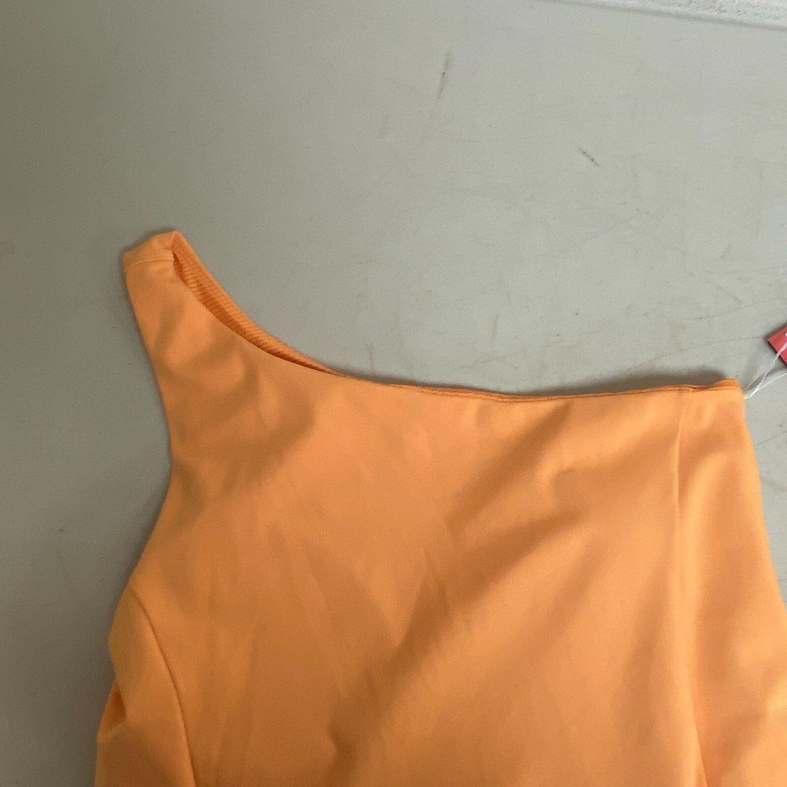 DSG Twitch + Allison Women's One-Shoulder Tank Dress Light Orange BOSSW13328