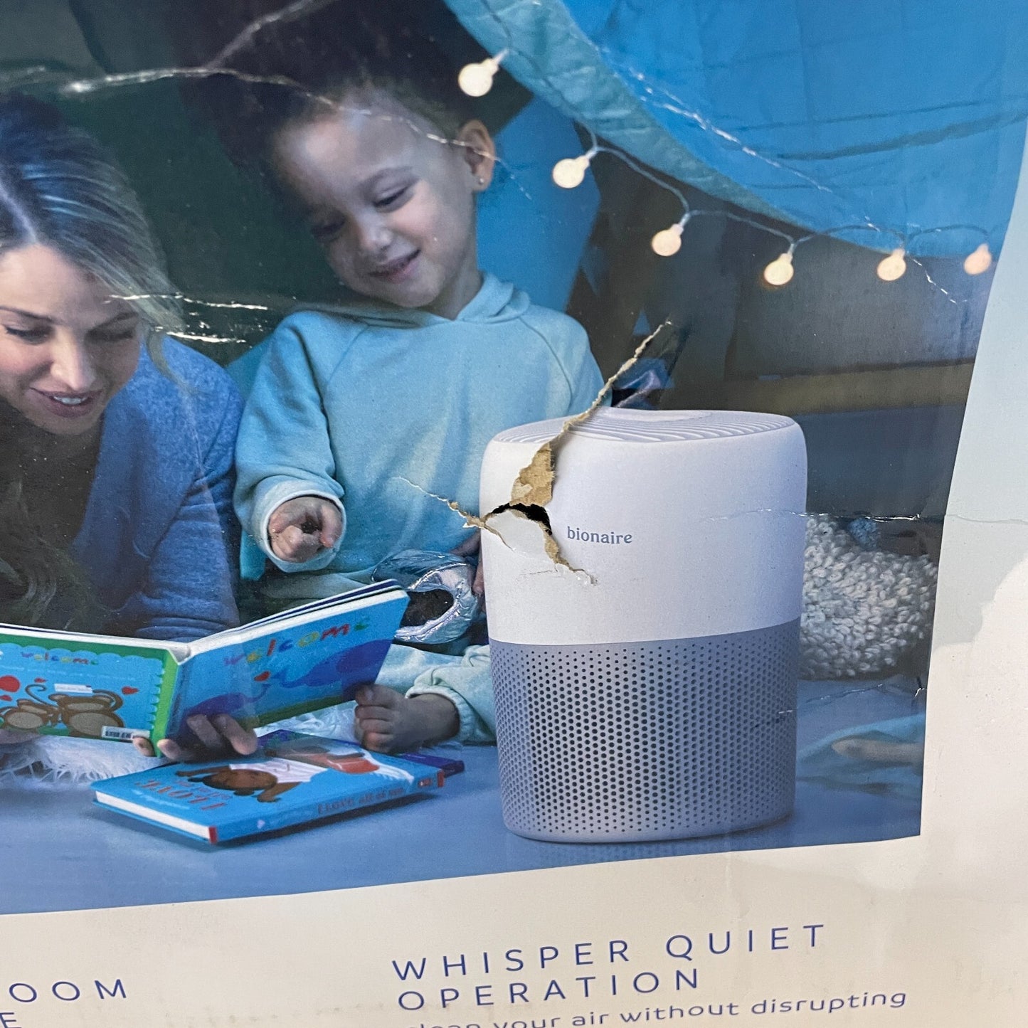 Bionaire CleanAir Mini True HEPA Air Purifier  Up to 450 sq ft White BAP9360W