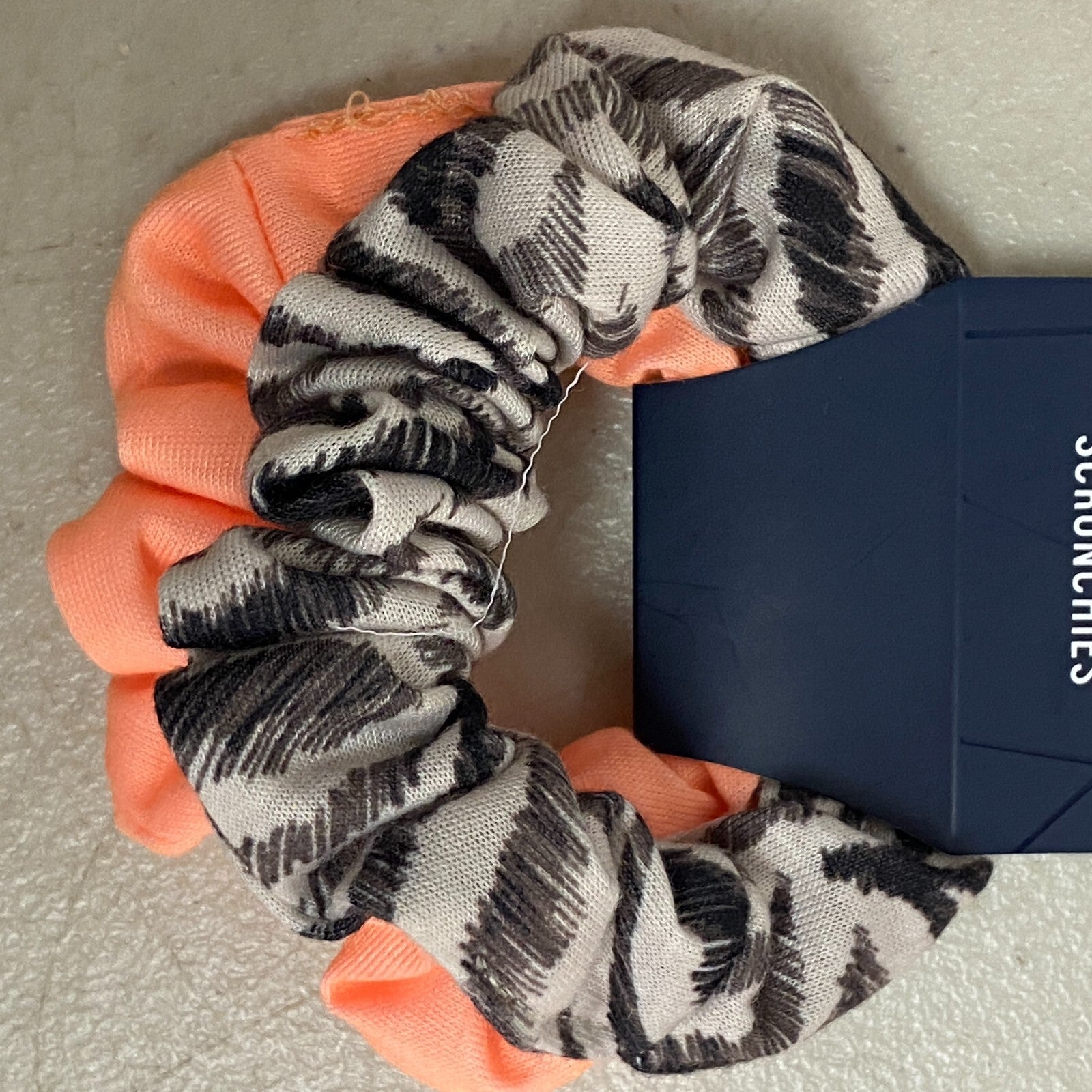 DSG Favorite Scrunchie 2 Pack Zebra Print/Neon Peach DSG-G-HC-FASC-2PK New!