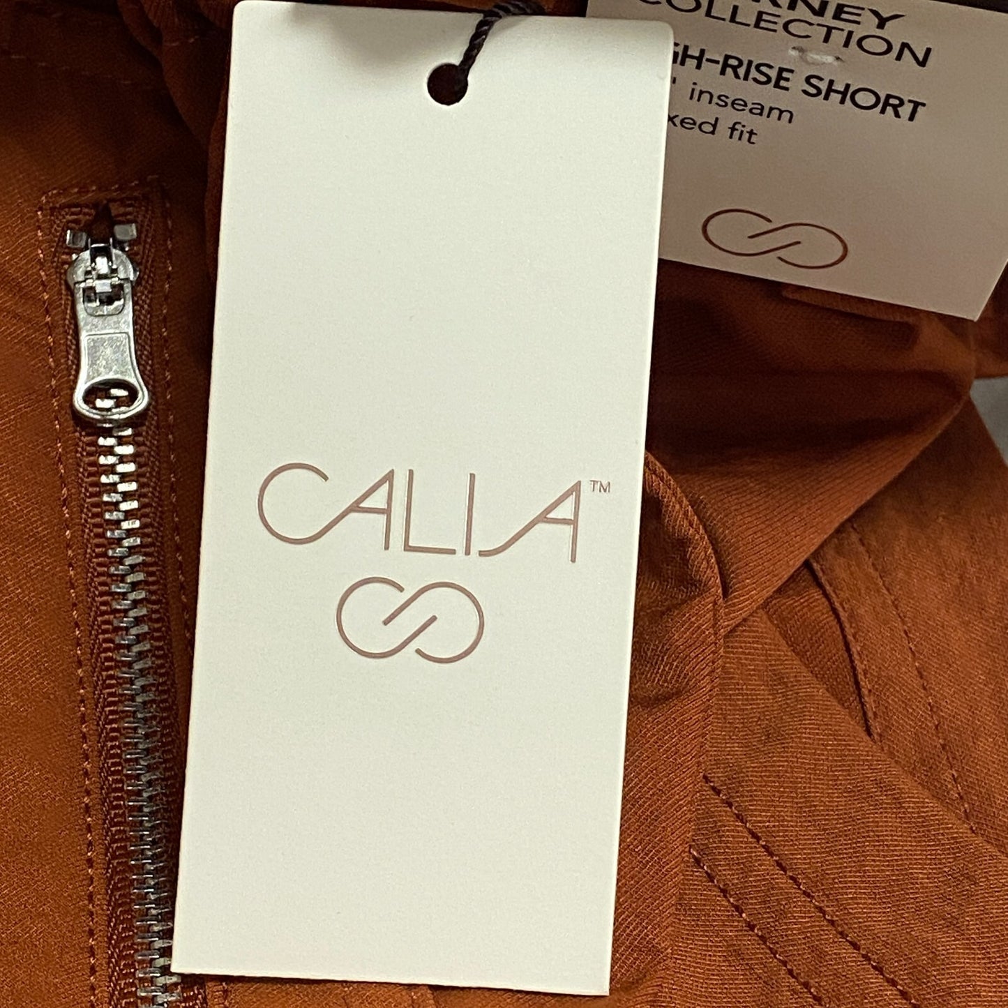 Calia Womens Woven Paperbag Short Caramelized Walnut Relaxed Solid WAX12303