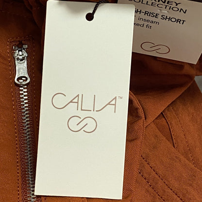 Calia Womens Woven Paperbag Short Caramelized Walnut Relaxed Solid WAX12303