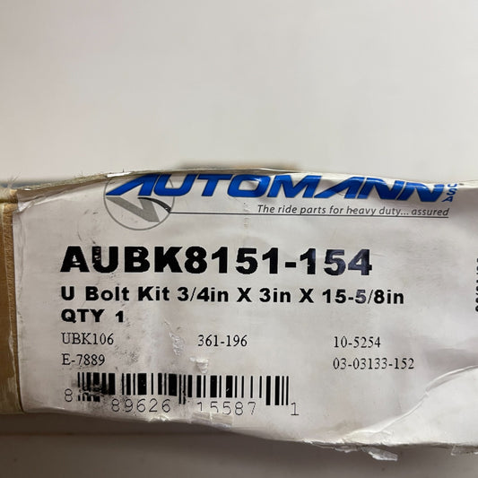 Automann AUBK8151-154 U-Bolt Kit Suspension Leaf Spring