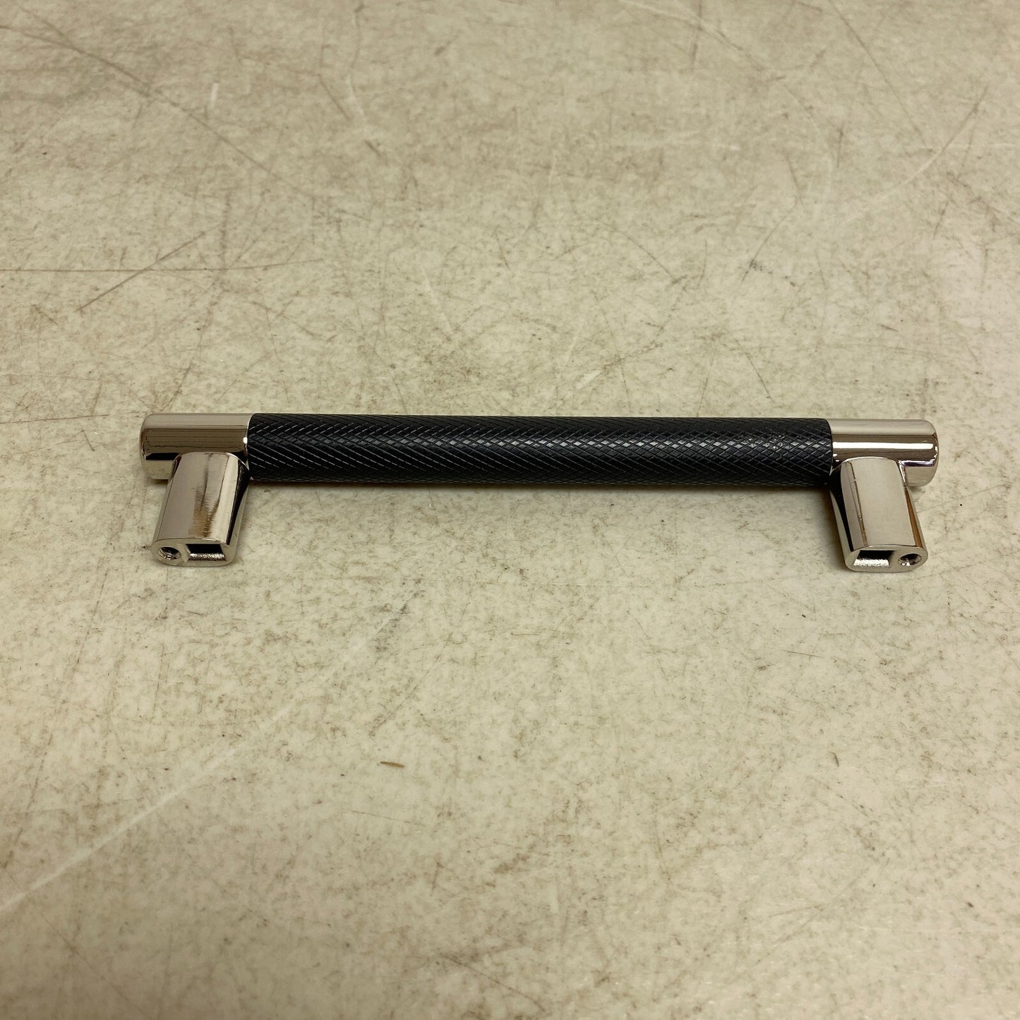 Signature Hardware 6-3/8" Jerico Cabinet Pull - Polished Nickel/Black Bronze