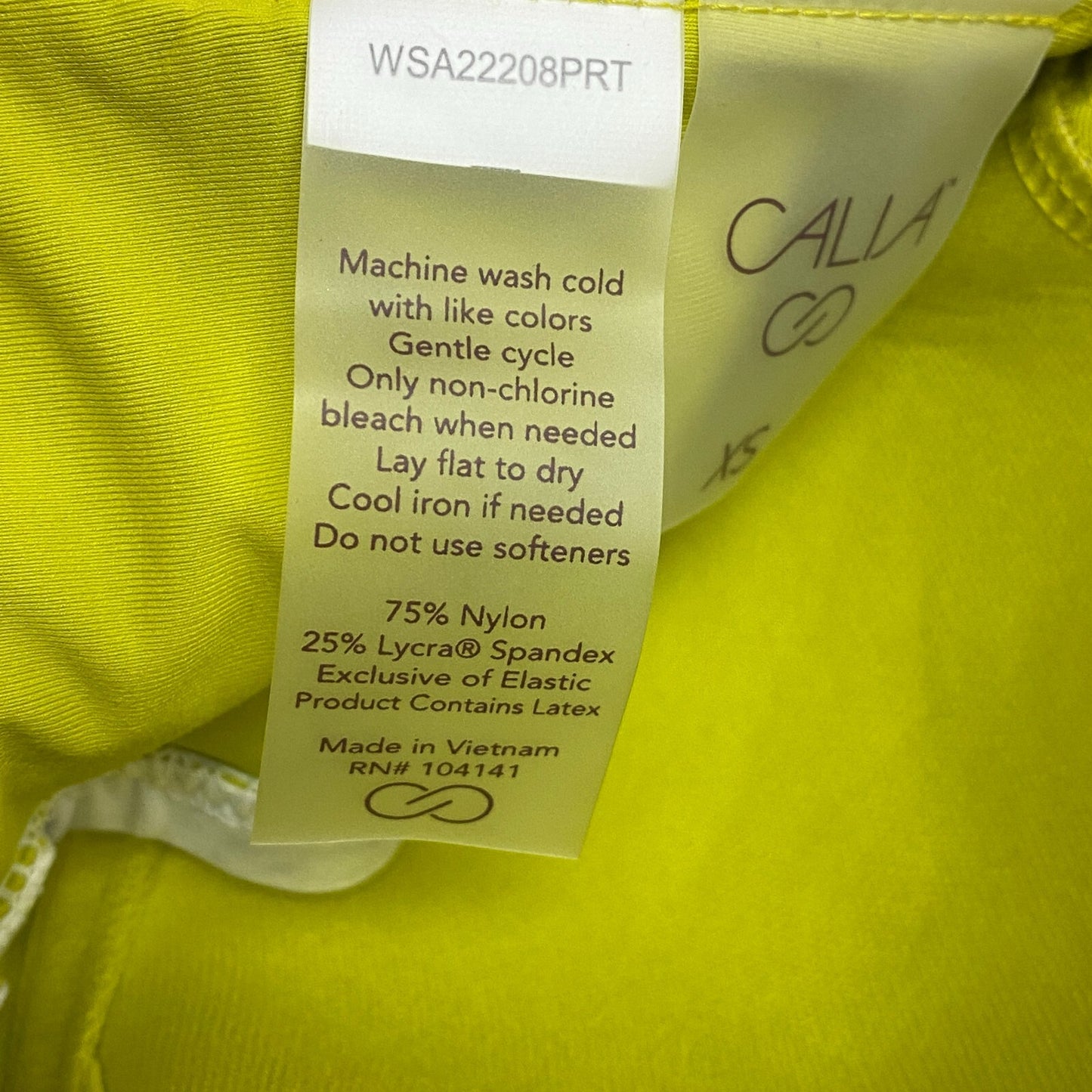 Calia Womens Bikini Top Power Sculpt Top Watercolor Multi WSA22208PRT