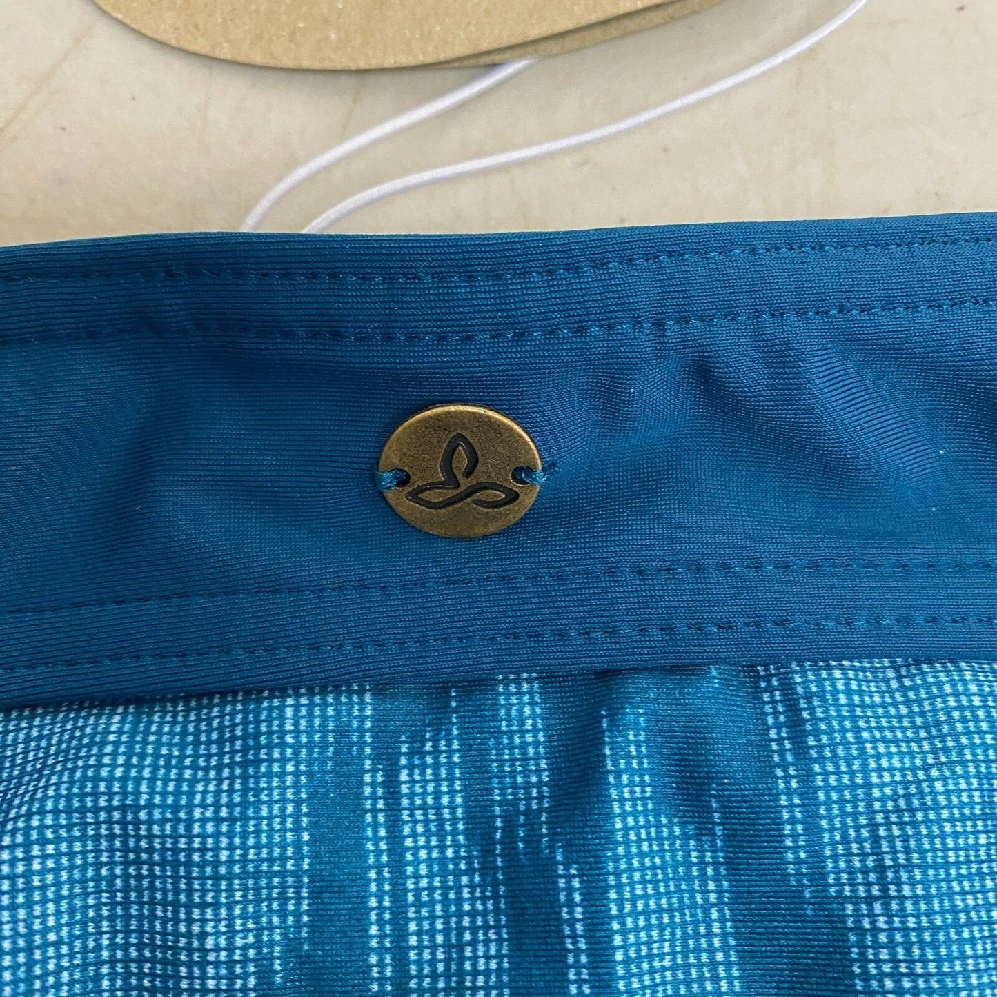 prana Woman's Ramba Hipster Mid Rise Bikini Bottoms Deep Verde Ikat W3RAMB113