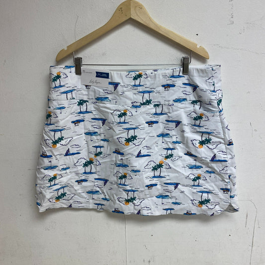 Calia Womens 17" Tummy Control Skort Island Multi Print WGH17430PS23