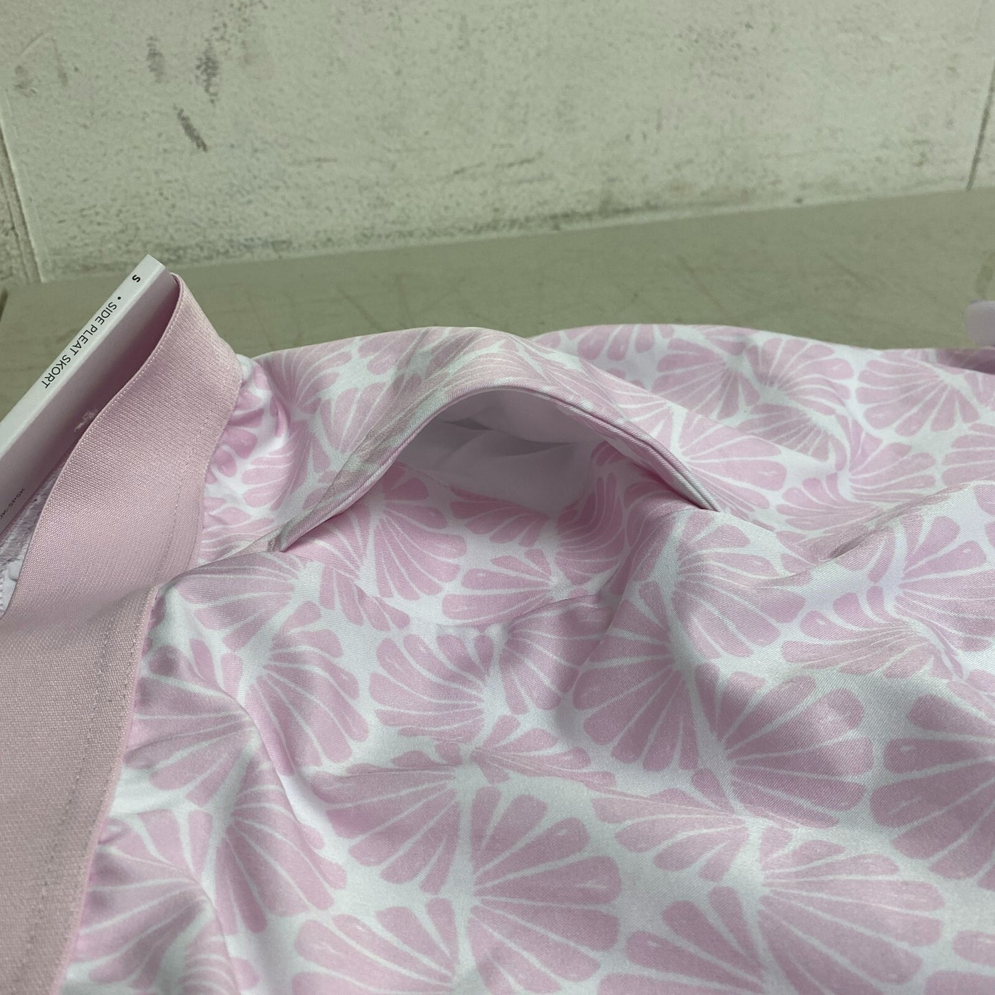 Lady Hage Womens 16" Prt Side Pleat Skort Pink Seashells Stylish WGH17447PRT