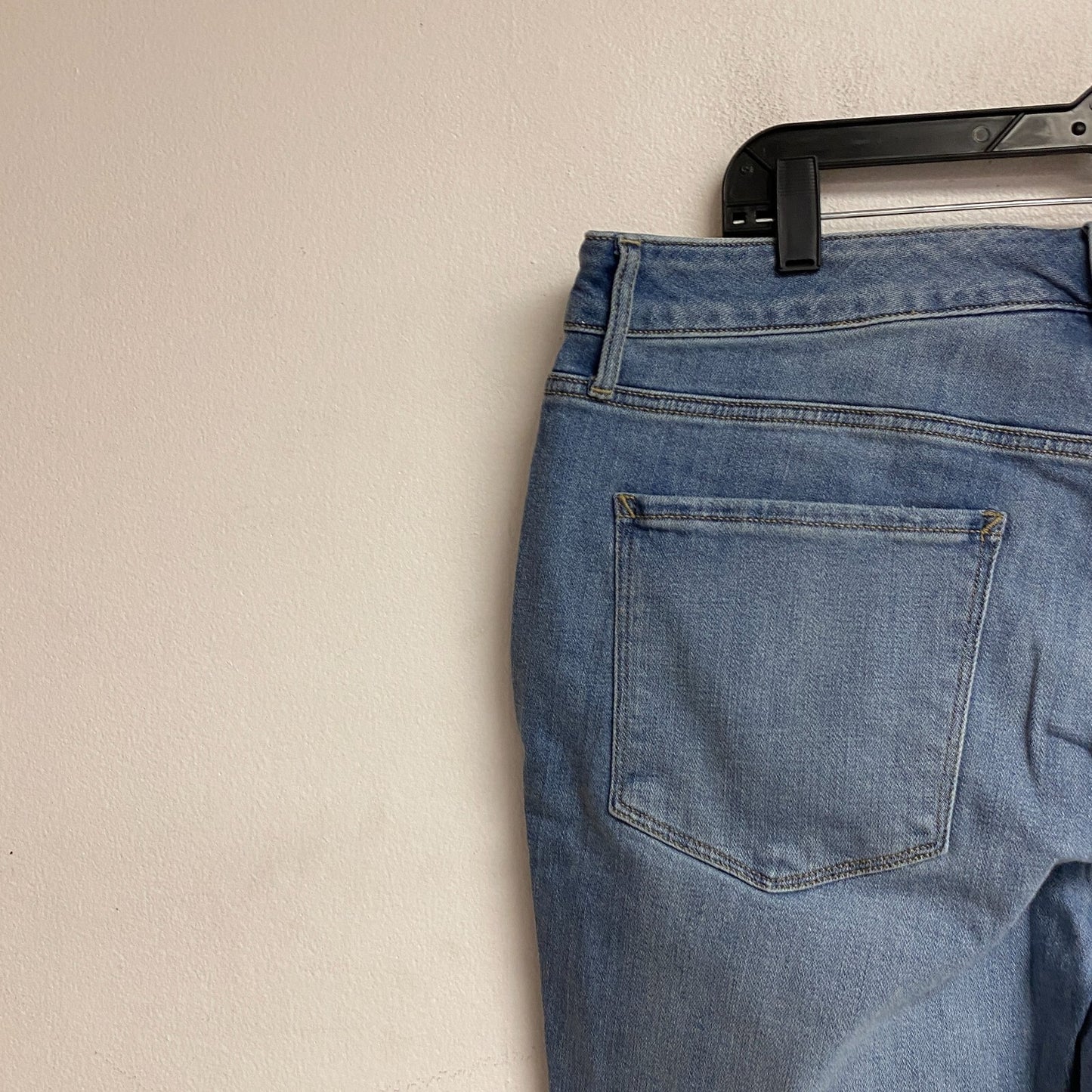 Ana Women's High Rise Exposed Button Skinny Jeans Size 16W Color Light Blue Bell