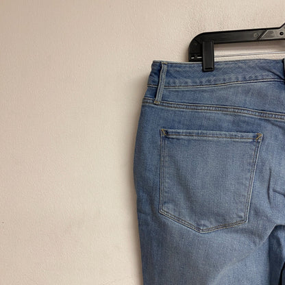 Ana Women's High Rise Exposed Button Skinny Jeans Size 16W Color Light Blue Bell