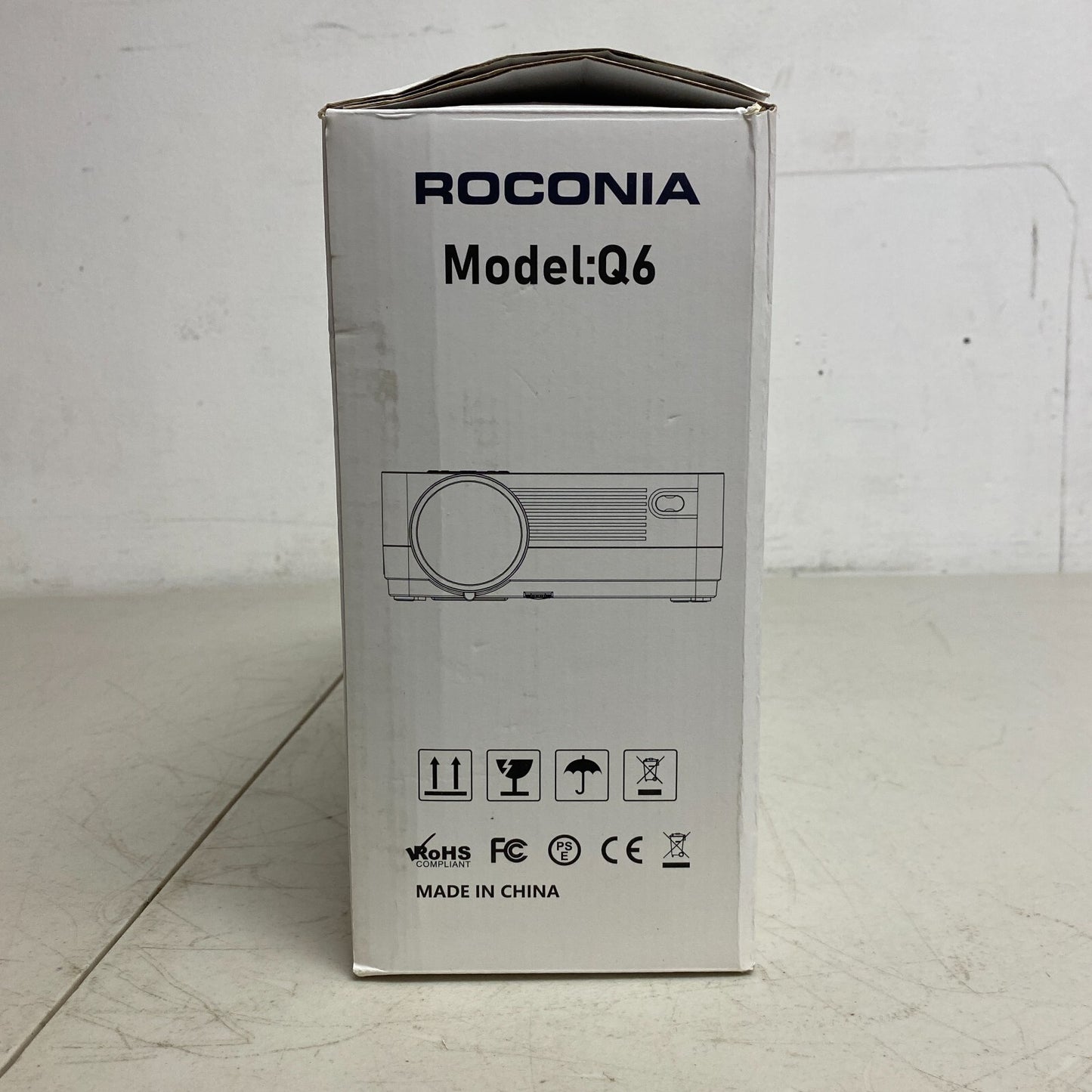 Roconia 150" Class FHD (1080p) LED Projector Movie Video Home Theater w/ Screen"