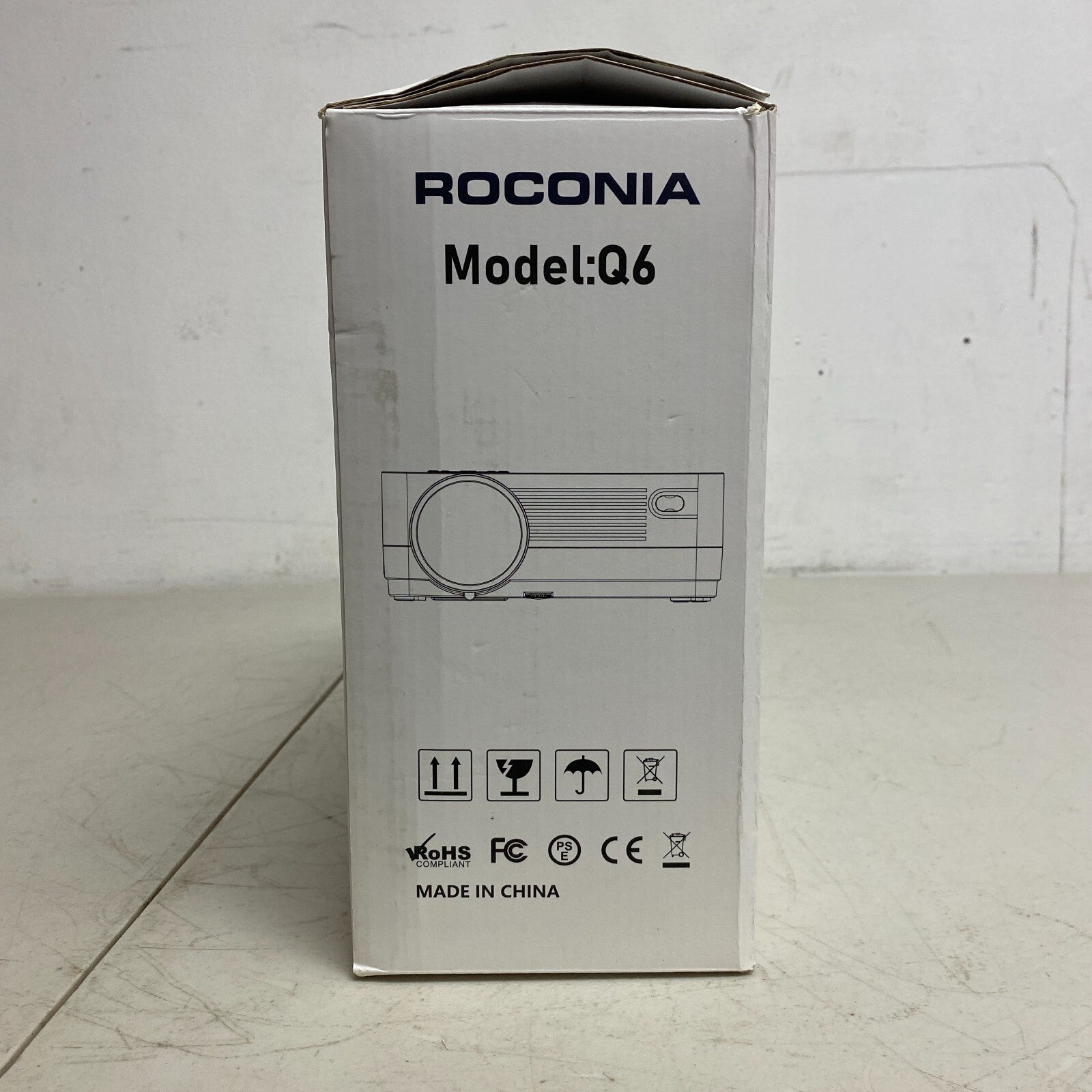 Roconia 150" Class FHD (1080p) LED Projector Movie Video Home Theater w/ Screen"