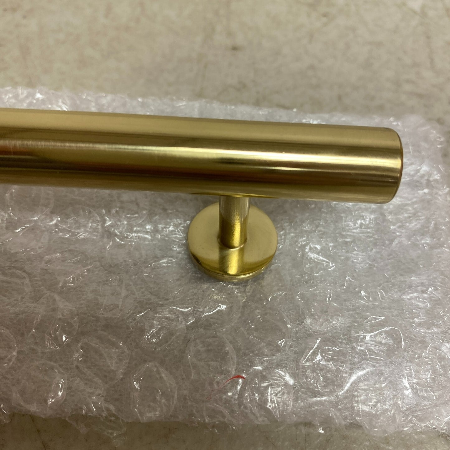 SIGNATURE HARDWARE 8" DIEHL ADJUSTABLE ROUND BRASS DRAWER PULL- POLISHED BRASS