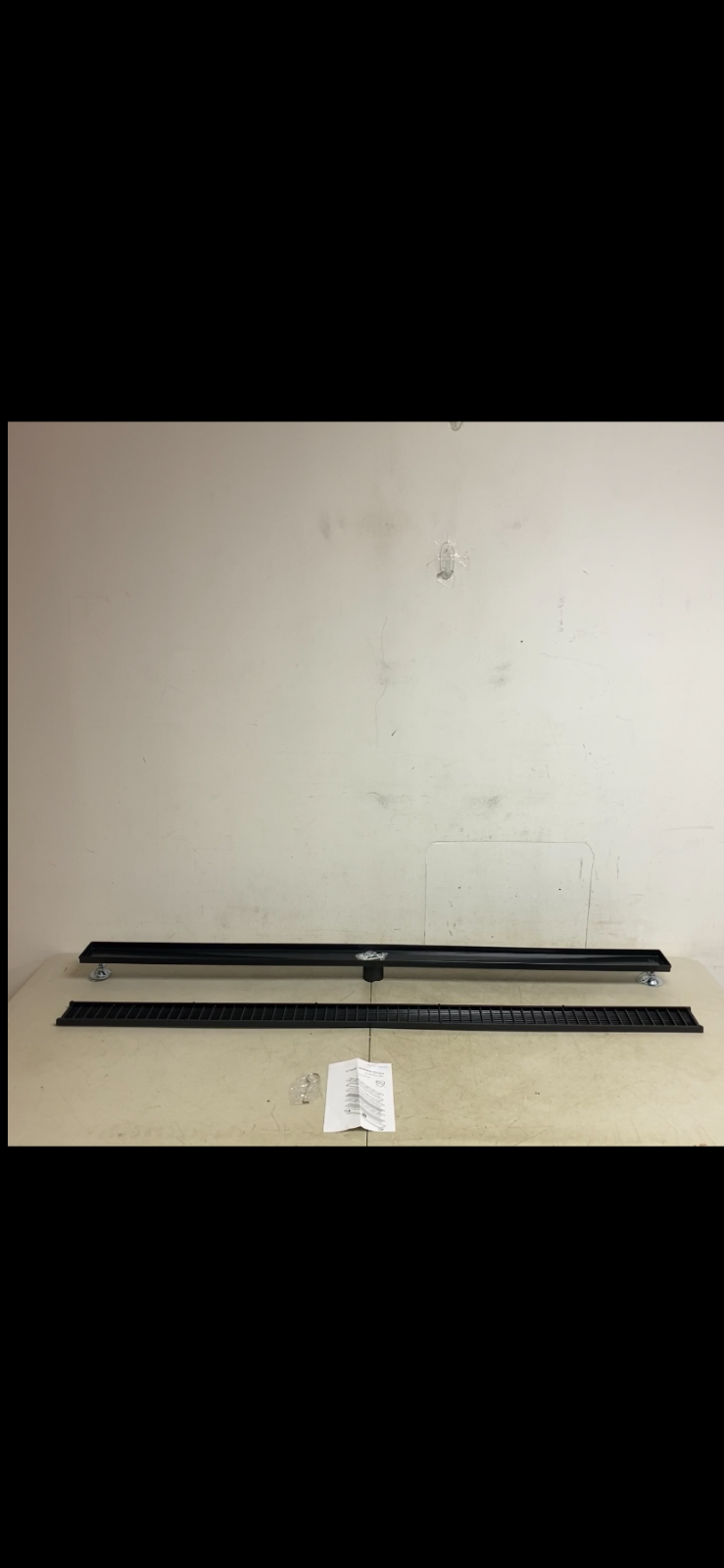 Signature Hardware 60" CARMEN OUTDOOR LINEAR SHOWER DRAIN-MATTE BLACK