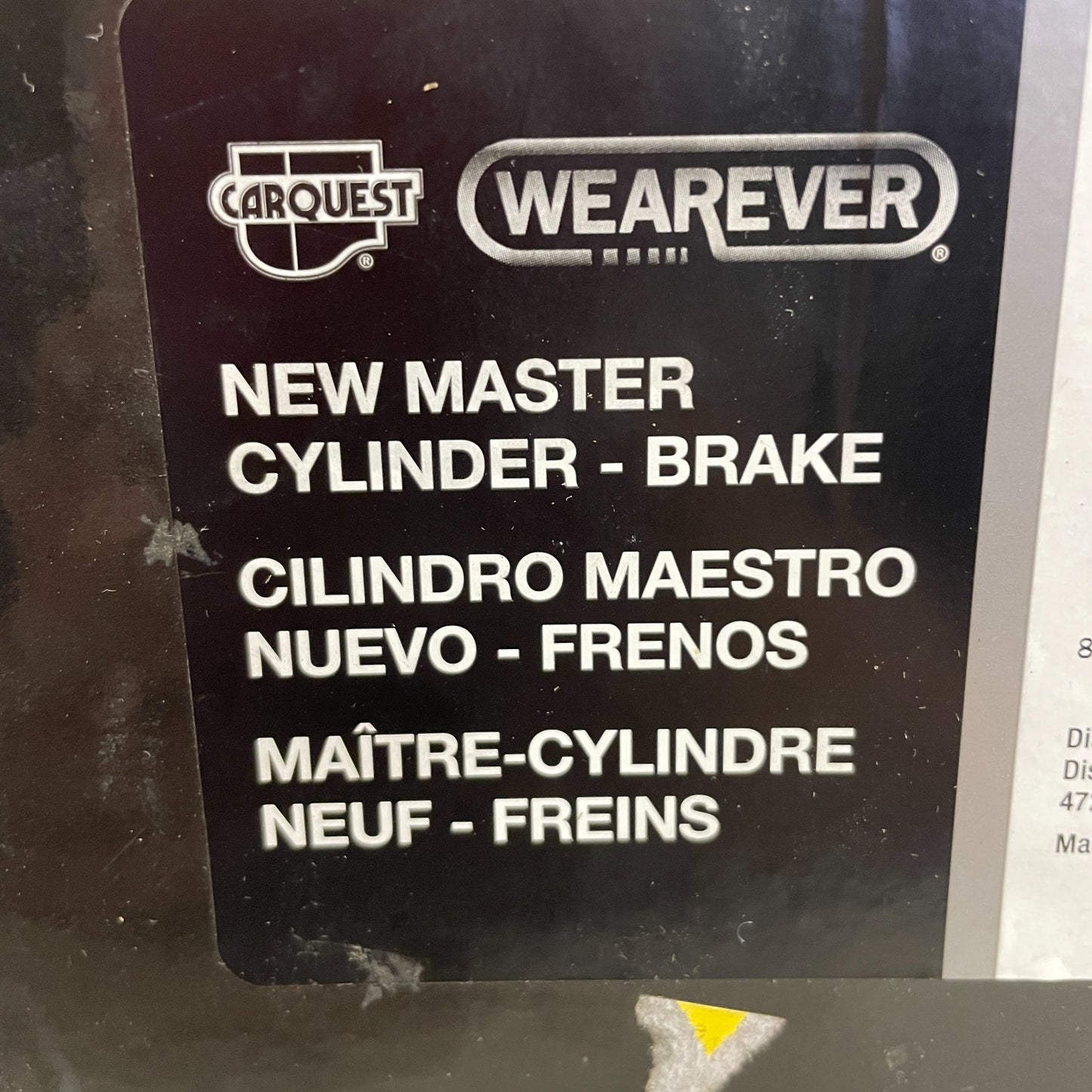 Carquest MCA390321 Brake Master Cylinder w/ Reservoir Gray Aluminum 1.25"