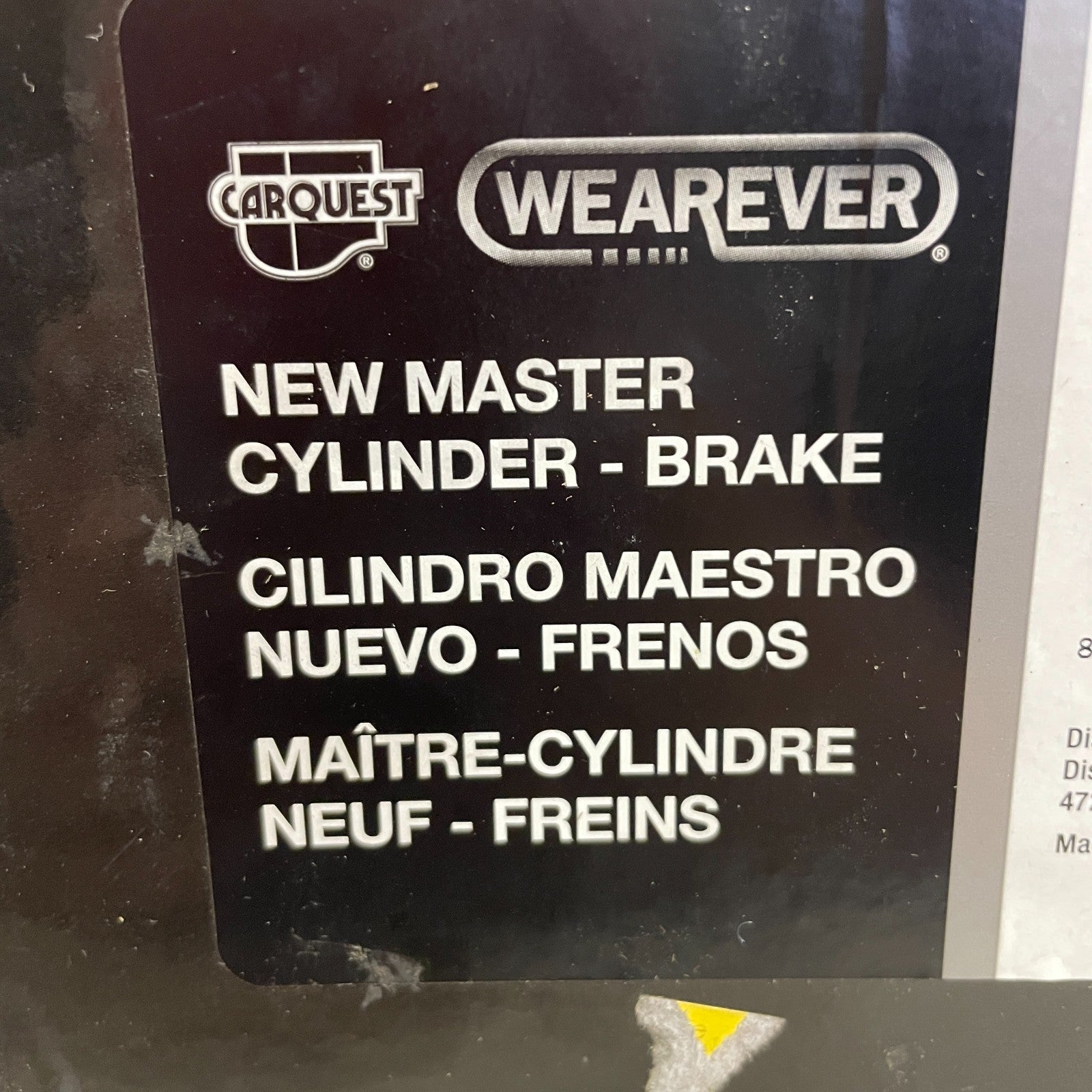 Carquest MCA390321 Brake Master Cylinder w/ Reservoir Gray Aluminum 1.25"