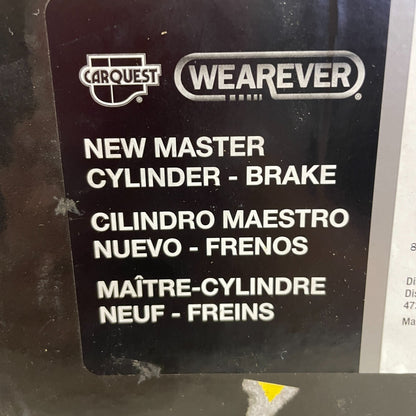 Carquest MCA390321 Brake Master Cylinder w/ Reservoir Gray Aluminum 1.25"
