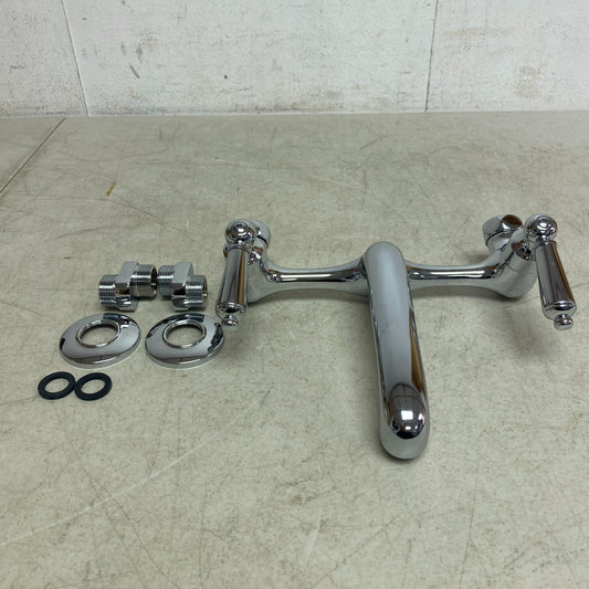 Signature Hardware Wall-Mount Faucet with Variable Centers - Chrome SH329625