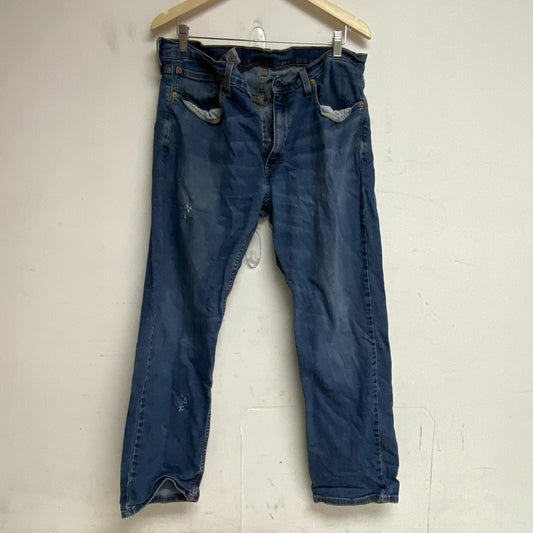 LEVI STRAUSS 502 STRETCH TAPER REGULAR FIT JEANS 36 X 30 BLUE