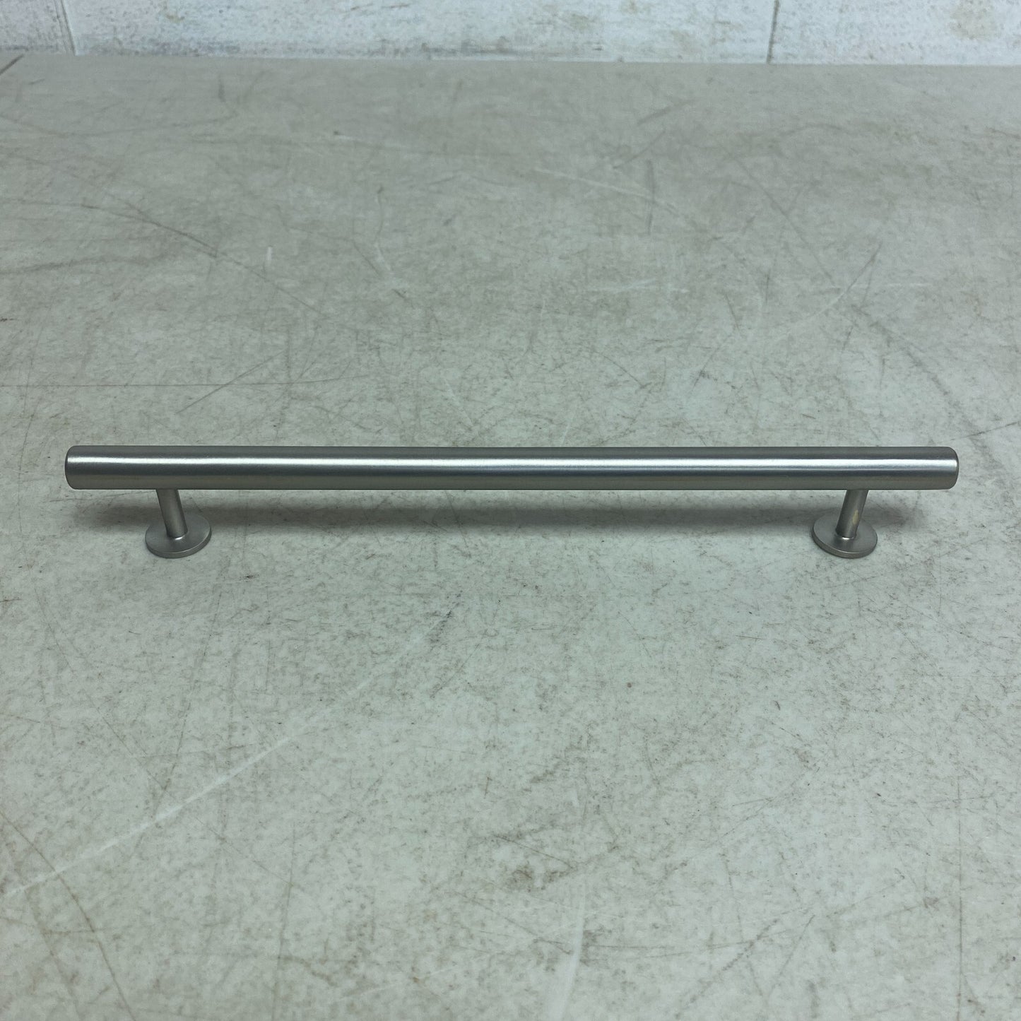 Signature Hardware 10'' Diehl Adjustable Round Brass Drawer Pull Brushed Nickel