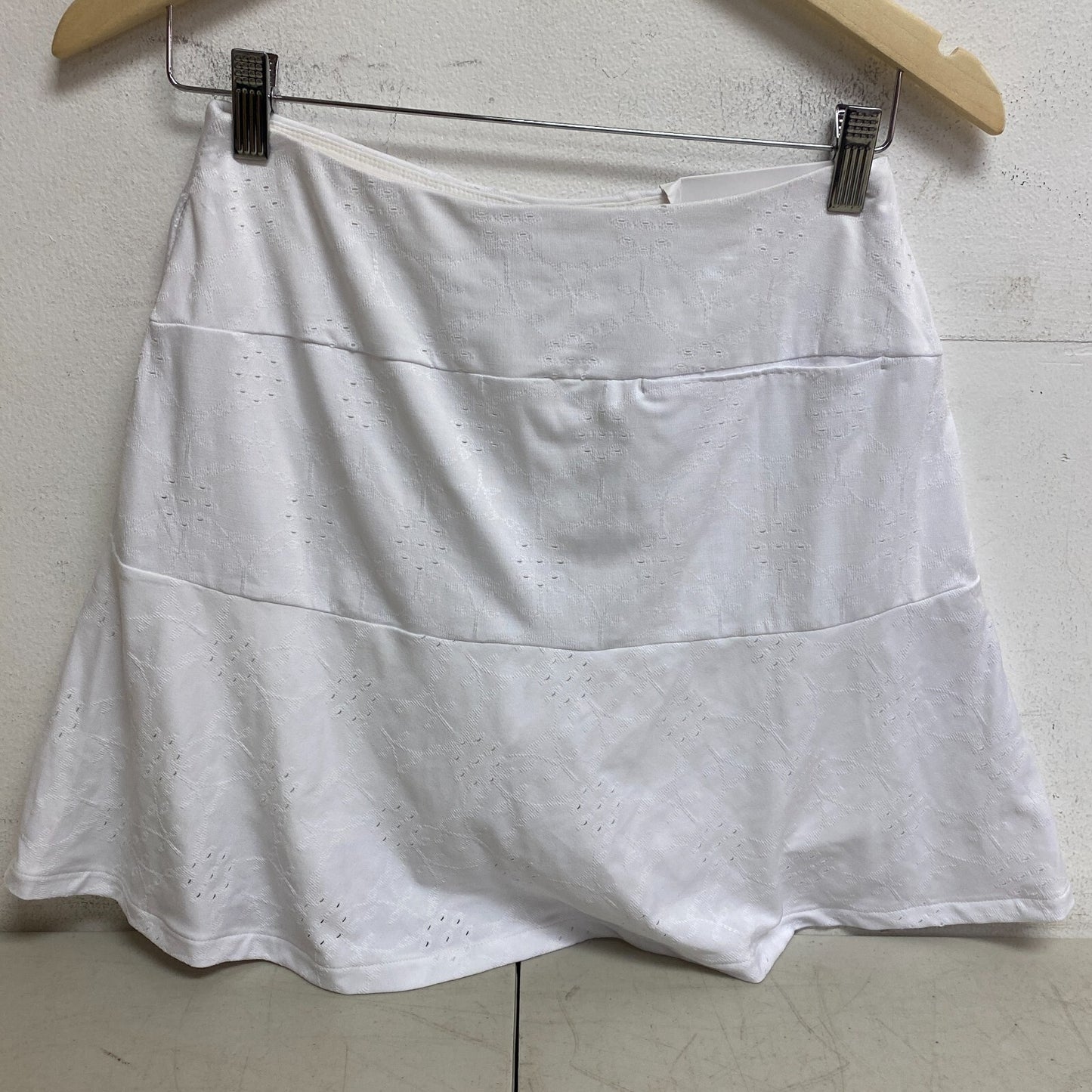 Lady Hagen Women's Eyelet Cute High Rise Skort Pure White WGH17446 New