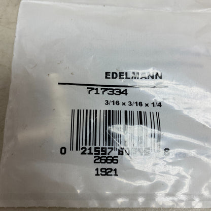 Edelmann 717334 Plastic Vacuum Tee Fitting 3/16″ × 3/16″ × 1/4″