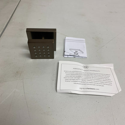 Signature Hardware Square Swivel Body Spray Oil‑Rubbed Bronze KJ8067409‑ORB‑U