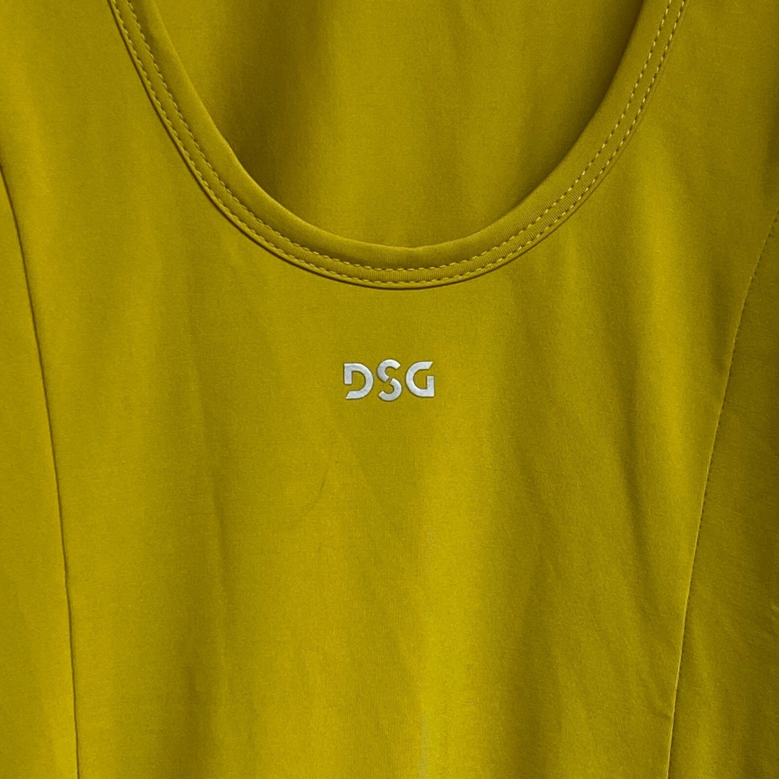 DSG Women's Flounce Dress Grounded Yellow DAW13328 BRAND NEW