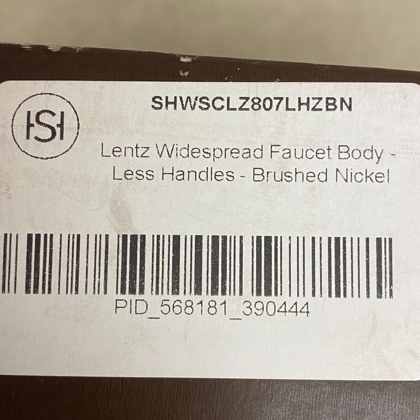 Signature Hardware Lentz Widespread Bathroom Faucet Body-Less Handles-Brushed..
