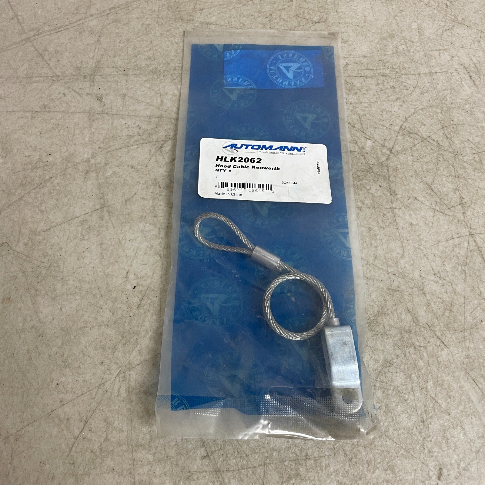 Automann HLK2062 Hood Cable 18.8" Fits Kenworth K068844 D46001047 Cross Ref