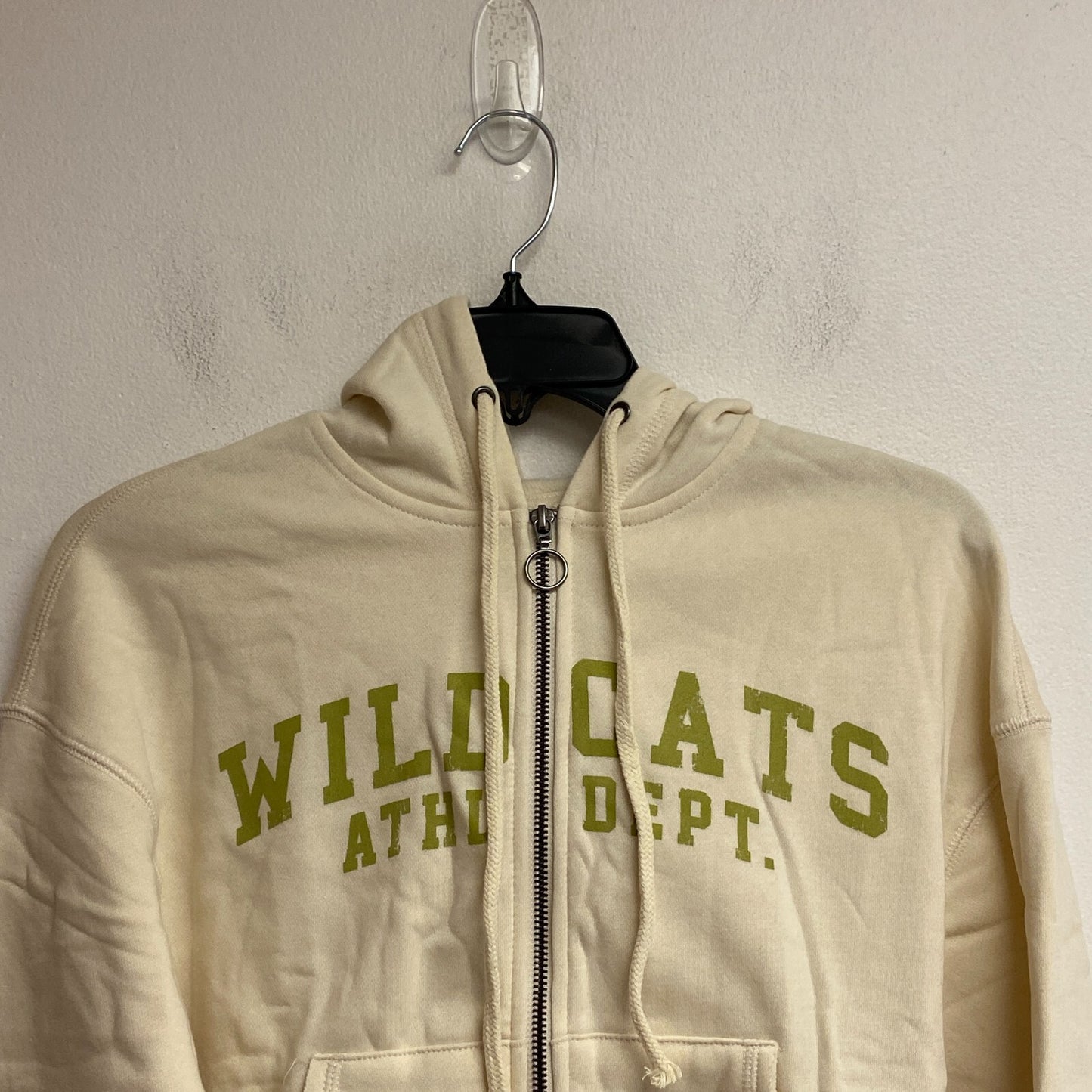 Arizona Jean Co. Women's Cropped Zip Up Hoodie Size Small Color: White Cap