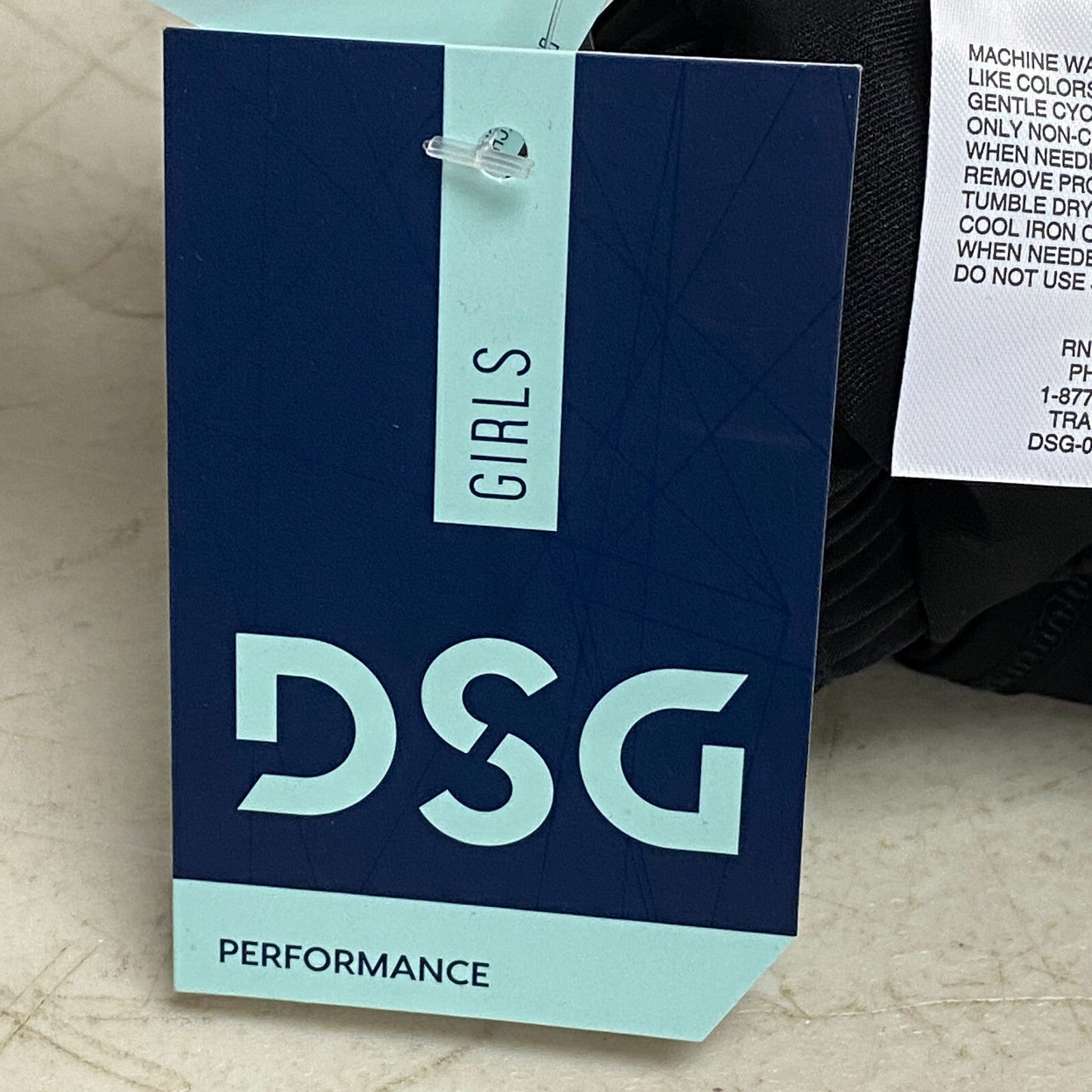 DSG Girls' Stride Skort Pure Black Solid Summer Stylish Trendy DAG13108