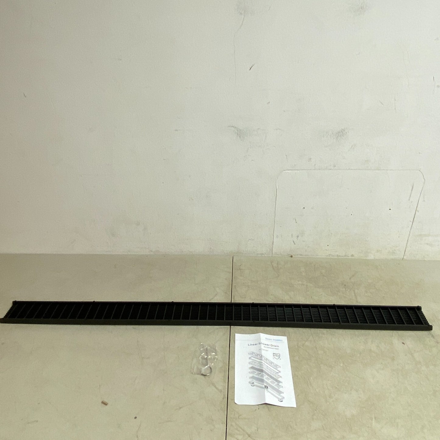 Signature Hardware 48" Carmen Outdoor Linear Shower Drain -with Drain Flange -MB