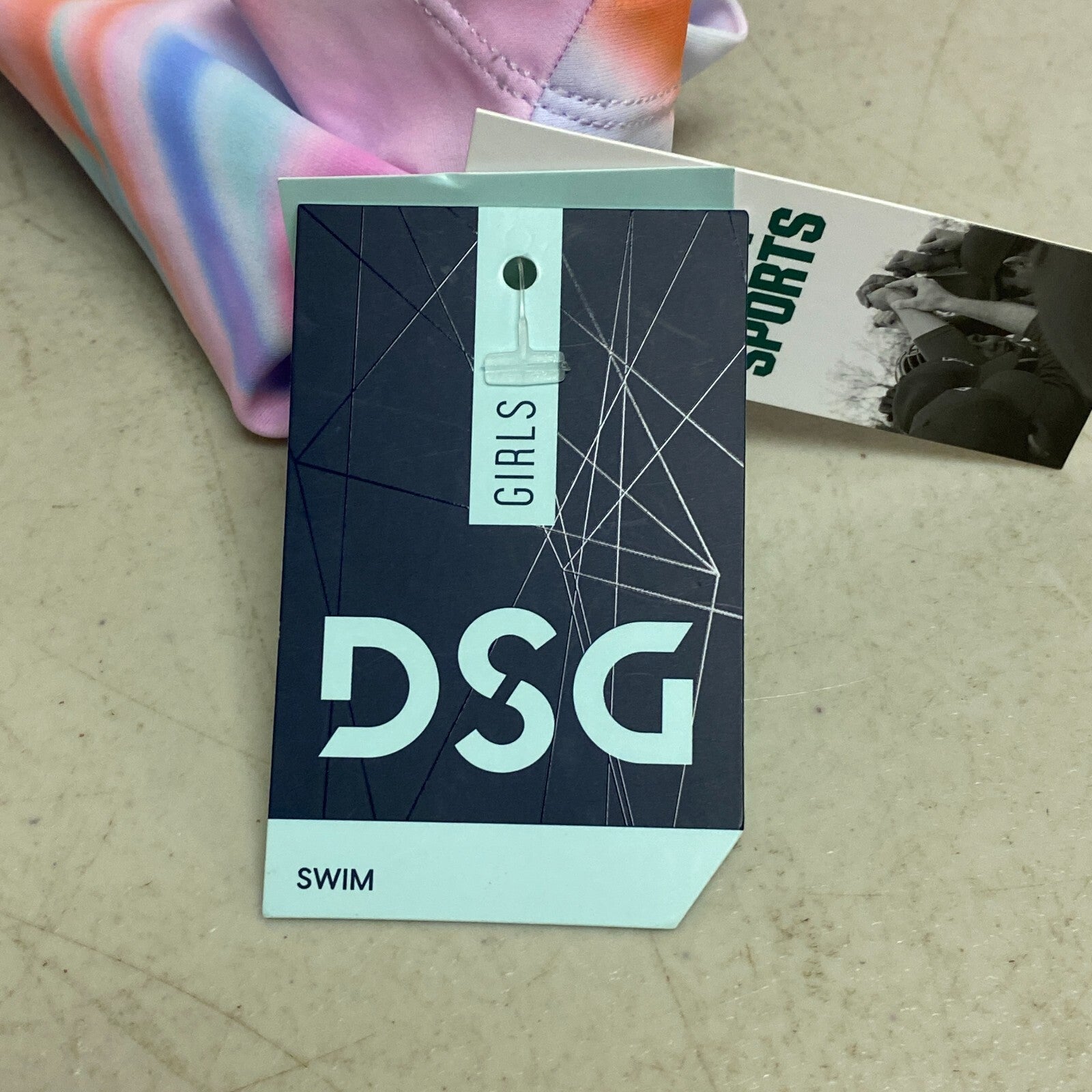 DSG Girls Crop Short Sleeve Swim Top Rash Guard Digital Gamer DSG8100PRTZ New