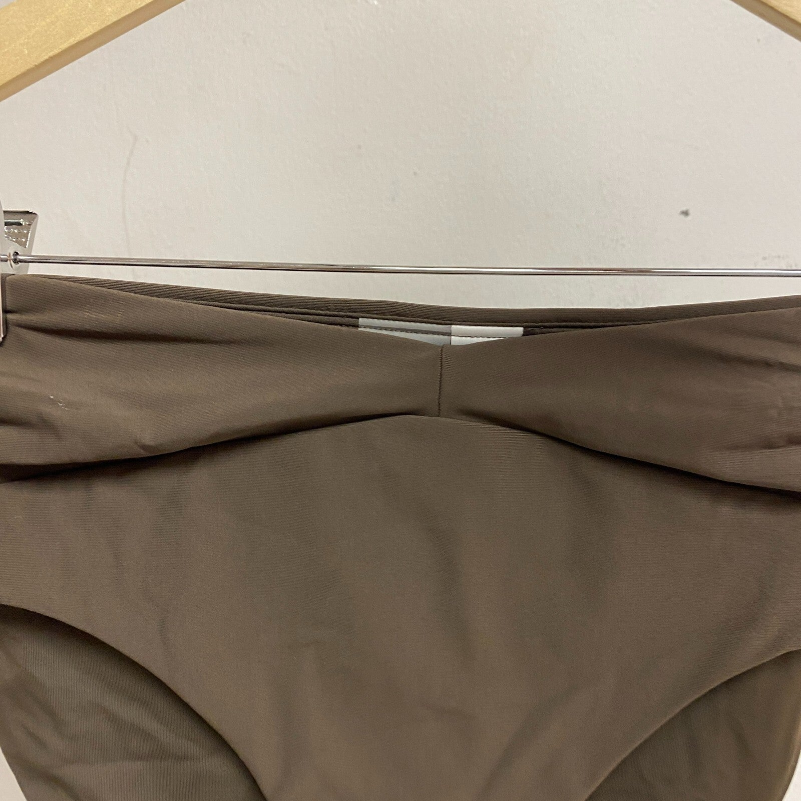 Calia Womens Shirred V Front High rise Bottom Coffee Grounds WSA23407