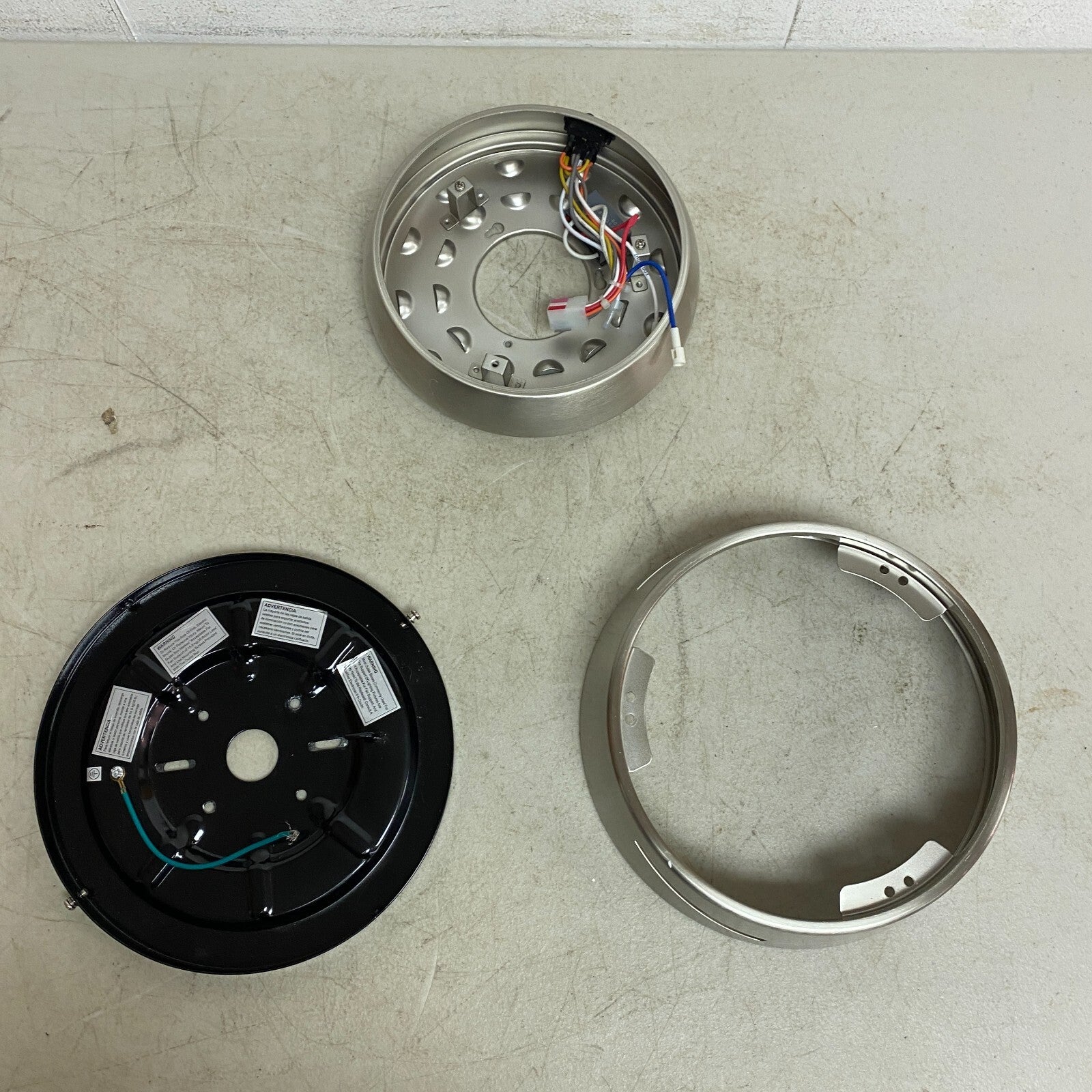 Harbor Breeze Mazon Brushed Nickel Finish Ceiling Fan 44 inch Model # 0807421